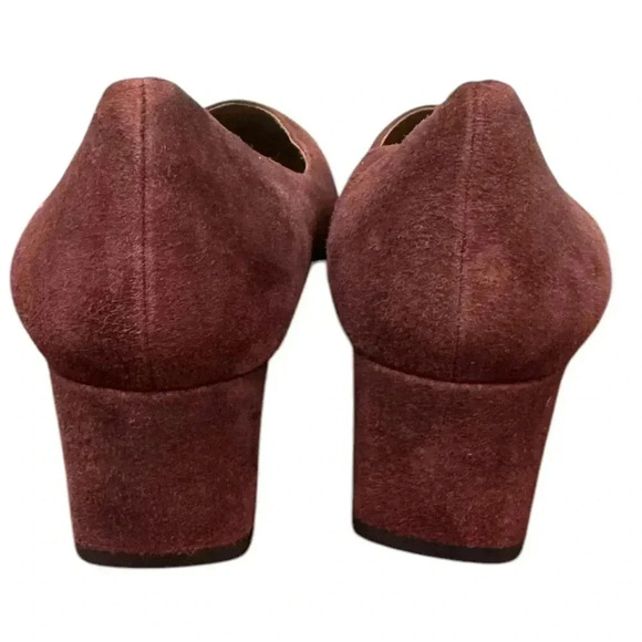 Aquatalia Block Suede pump Pasha Deep Wine Red Pasha US 13 EUC - Picture 6 of 11